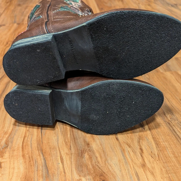 Western Boots Vegan Leather Round Toe Camo Brown Women's Size 6 Realtree Girl‎ - Picture 10 of 13